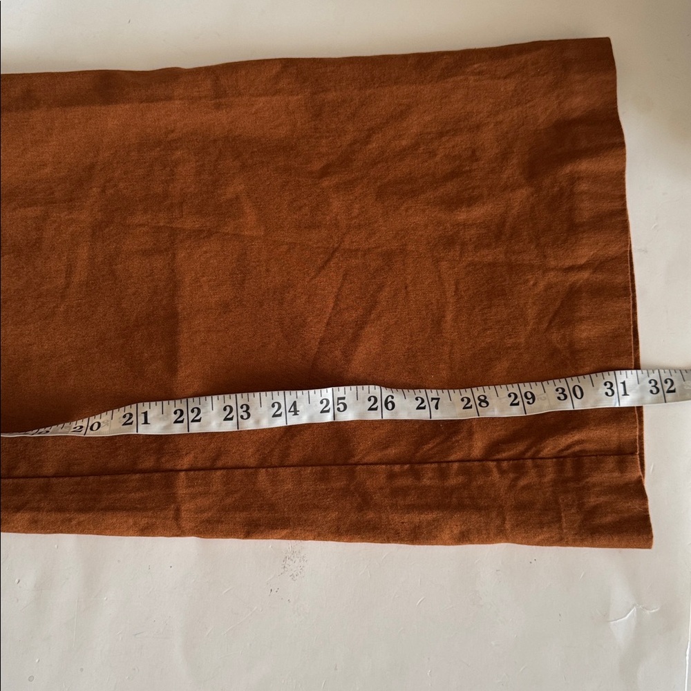 Anthropologie Maeve The Naomi Wide Leg Flare Bronze Brownish Orange Pants size 4 - Picture 7 of 10